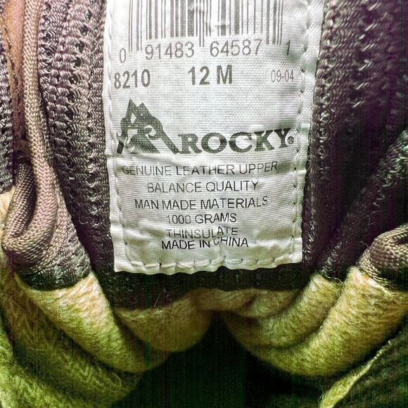 Rocky Ranger Boots Men's 12 Brown Leather Gore-Tex Insulated Vibram Waterproof - Picture 13 of 14